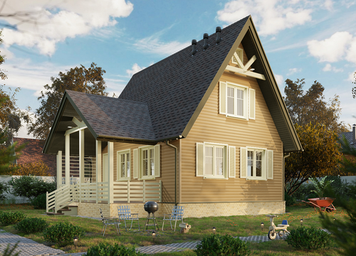 Сайдинг Premium, Блок-Хаус, капучино