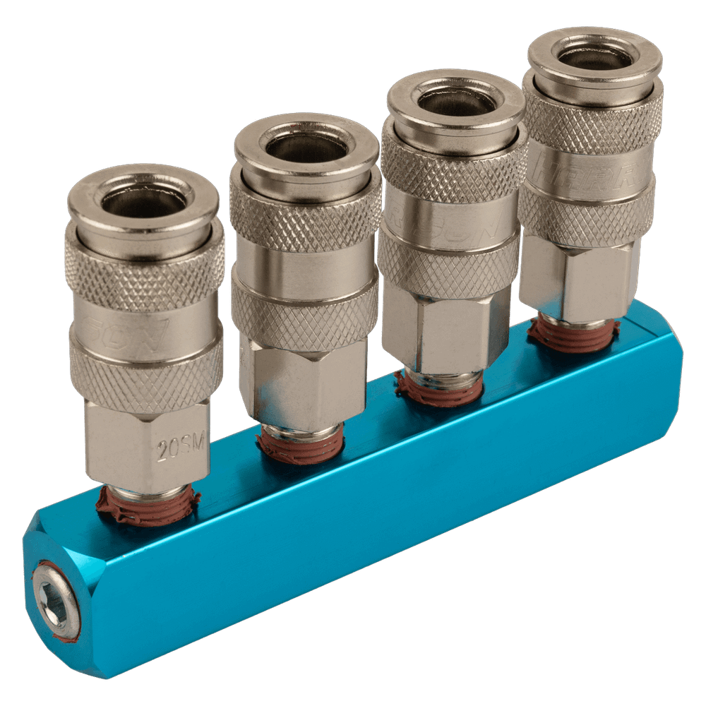 HRS-SMM Прямой разветвитель с четырьмя БРС, 1/4'' - 1/4'', три входа