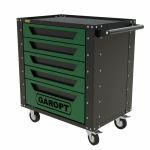 Gt5.green Тележка инструментальная Garopt 5 ящиков ЗЕЛЕНАЯ, Серия "Low-cost"
