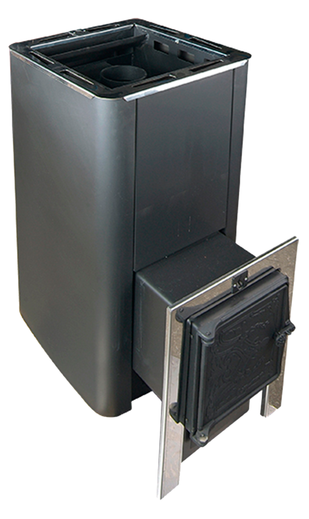 Печь для бани Термофор Олимп Carbon 26 с чуг.дверцей без стекла антрацит#