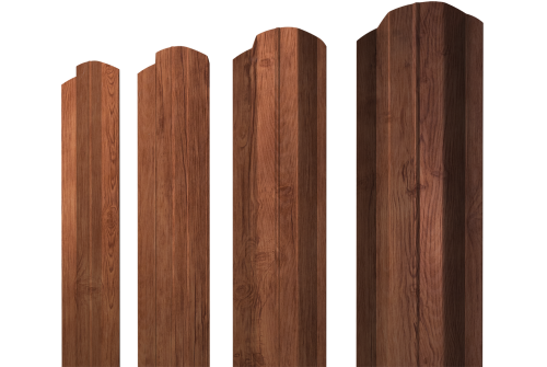 Штакетник М-образный B фигурный 0,45 Print Premium Rowan Fresh TwinColor