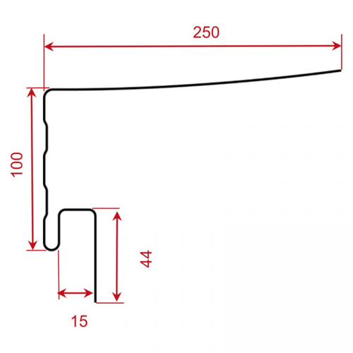 Околооконная планка ТехноНиколь Формлайт Кирпич бежевый 3 м, шт