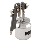 Краскораспылитель пневматический с нижним бачком V 0.75 л, сопло D 1.2, 1.5 и 1.8 мм Matrix