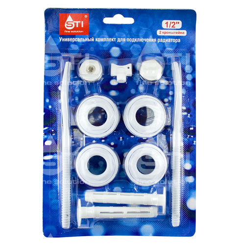 Комплект переходников STI 25х15 (1"х½") в блистере с 2 кронштейнами