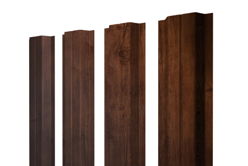 Штакетник П-образный A с прямым резом 0,45 Print Premium Cherry Wood Fresh TwinColor