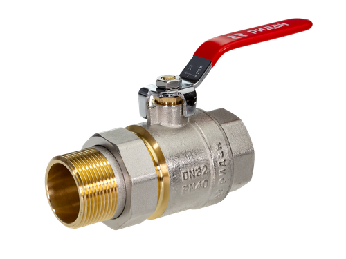 Ридан 065B8306RG — BVR-FR кран шаровой ГОСТ Р 59553 с накидной гайкой и ниппелем, DN32; PN40