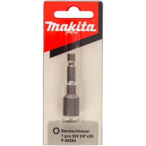 Магнитная торцевая головка, 3/8х55 мм, 1/4, E-Form (MZ) Makita P-06264