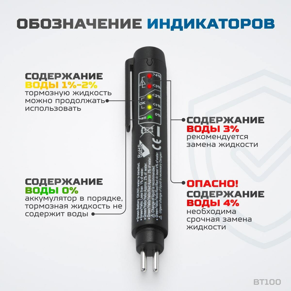 BT100 Тестер качества тормозной жидкости