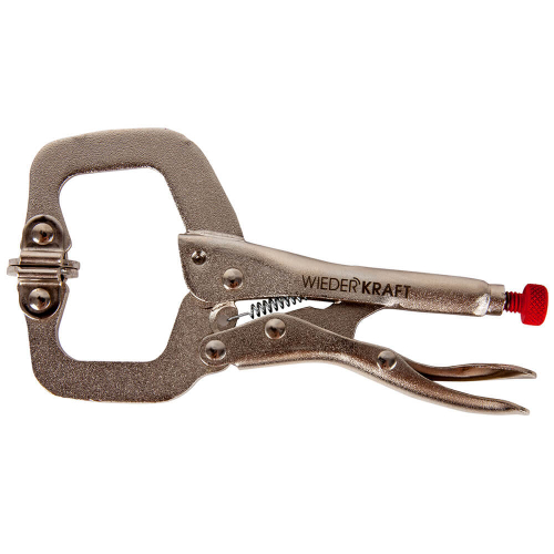 WDK-65036  Зажим плоский с фиксатором.  Струбцины сварочные. (241х90х25 мм)