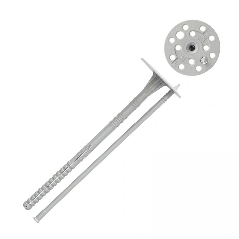 Дюбель для теплоизоляции Tech-Krep IZO с пластиковым гвоздем 10х200 мм, 500 шт/упак