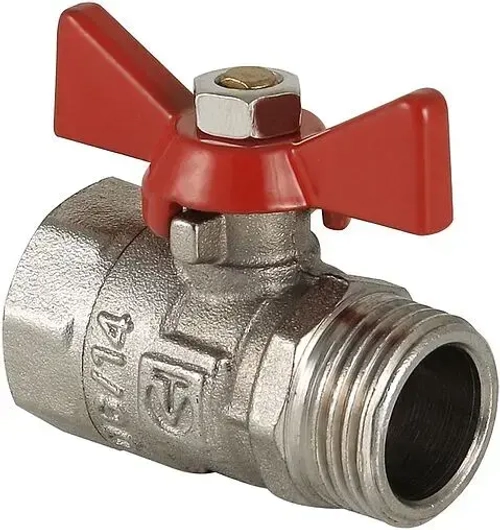 Кран шаровый ½"в x ½"н Valtec Compact VT.093.N.04