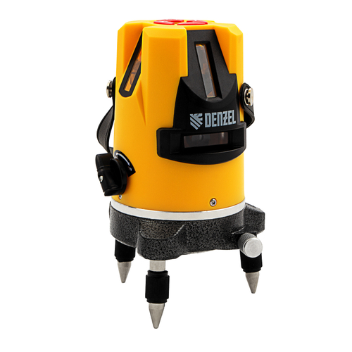 Уровень лазерный LX3, 10 м, ± 0,3 мм/1 м, 635 нм, 4 вертикальных, 1 горизонтальная плоскости, резьба 5/8" Denzel