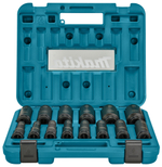 Набор головок Impact Black 1/2" (10-32 мм) 14 шт Makita E-16586