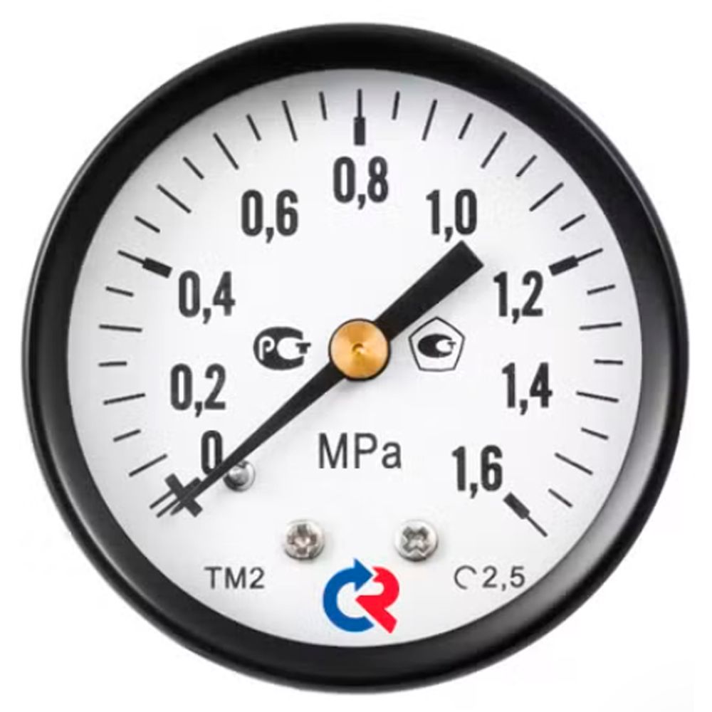 Манометр Росма ТМ-11GТ.GG (G-1Gкгс/см2) M1Gx1 2.5 общетехнический 4Gмм, тип - ТМ-11GТ, осевое присоединение, G-1Gкгс/см2, резьба M1Gx1, класс точности 2,5