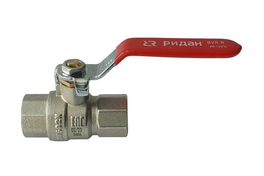 Ридан BVR-R 065B8313R — Кран шаровой PN25 DN65 с внутренней резьбой; Т от -20 ℃ ...+120 ℃; материал корпуса латунь CW602N