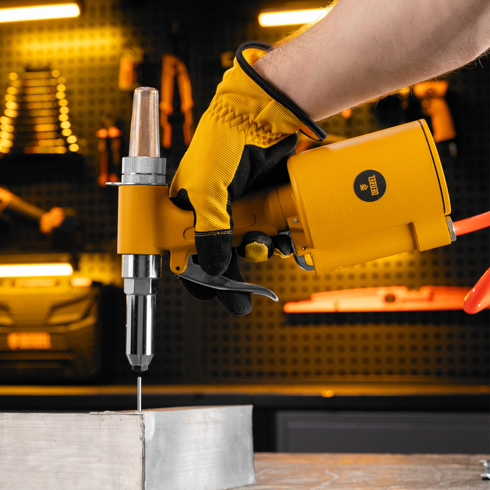 Пневматический заклепочник PR4, 2,4-4,8 мм Denzel