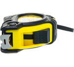 Рулетка 5мх19мм с 3 фиксаторами, в обрезиненном корпусе GRIFF d135012