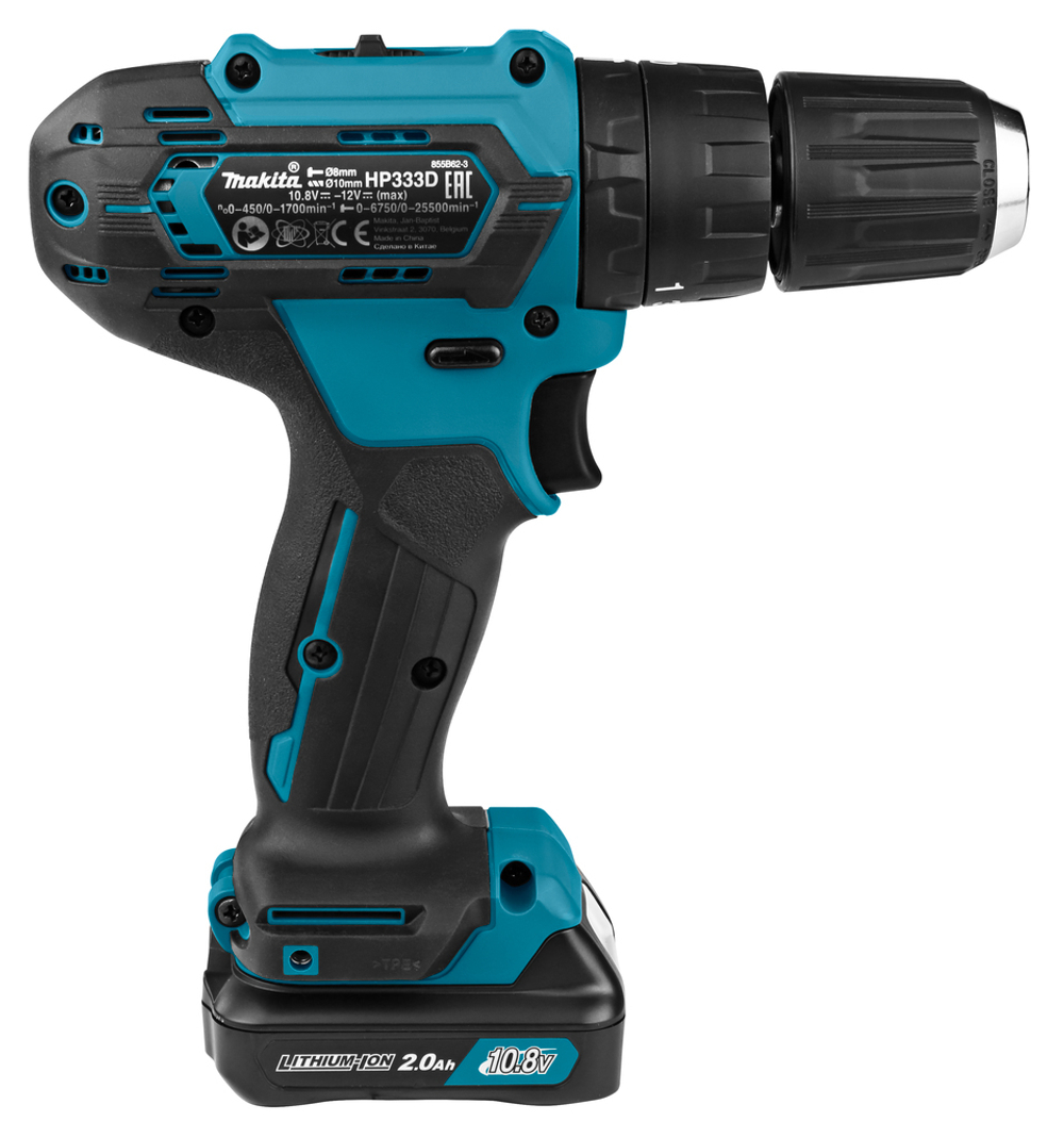 Аккумуляторная ударная дрель-шуруповер Makita HP333DWAE
