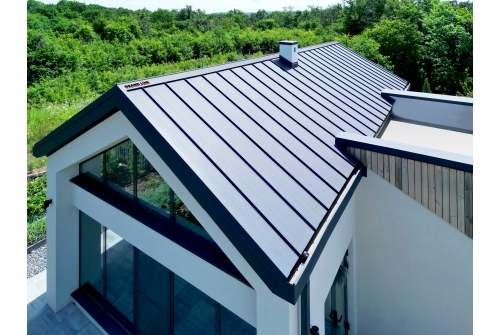 Кликфальц Pro Line Grand Line 0,5 Satin Matt с пленкой на замках RAL 7024 мокрый асфальт