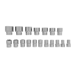 Набор торцевых головок, трещотка 120 зубьев, 1/2",3/8”, CrV, 36 предметов Gross