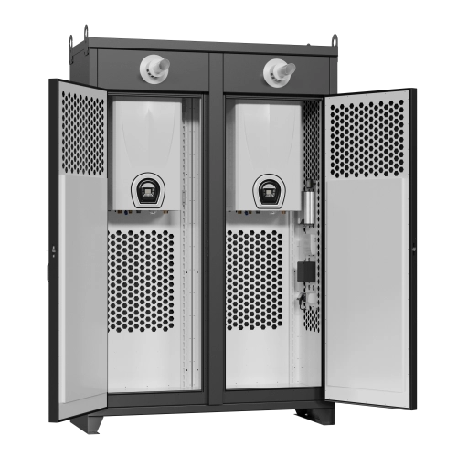 Котельная наружного размещения KRATS 64кВт с 2-мя газовыми котлами Federica Bugatti 32 VARME 2-х контурный, настенный