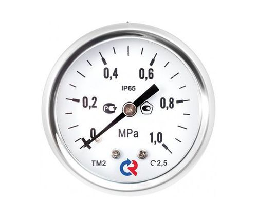 Манометр Росма ТМ-221Т (G-1МПа) G1/4 2.5 коррозионностойкий виброустойчивый (готовый к гидрозаполнению) 5Gмм, тип - ТМ-221Т, осевое присоединение, G-1МПа, резьба G1/4, класс точности 2.5