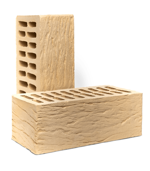 Кирпич керамический ВЗКСМ утолщенный Слоновая Кость Рустик