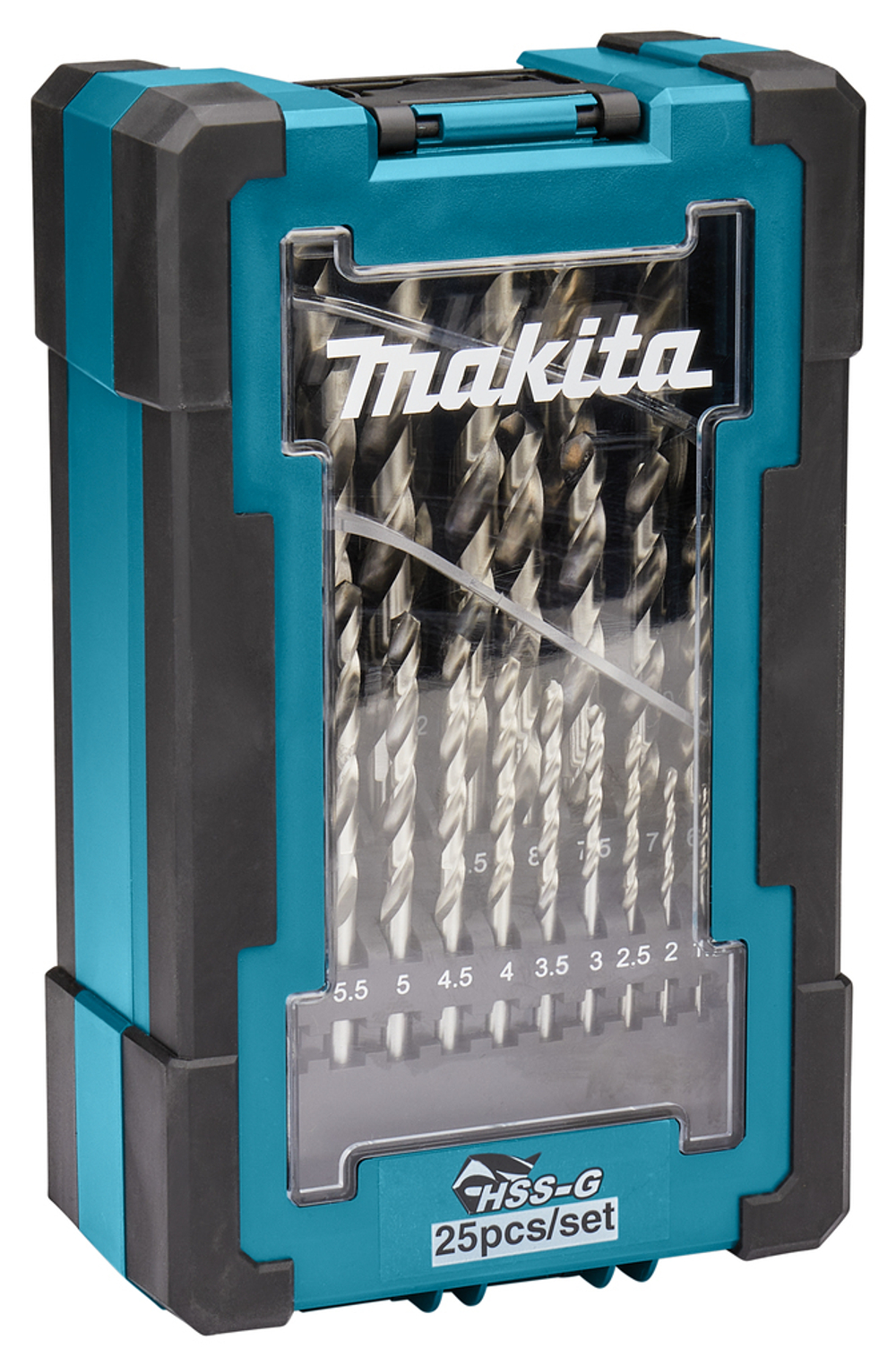 Набор сверл по металлу HSS-G (1-13 мм, шаг 0.5 мм) 25 шт Makita D-67555