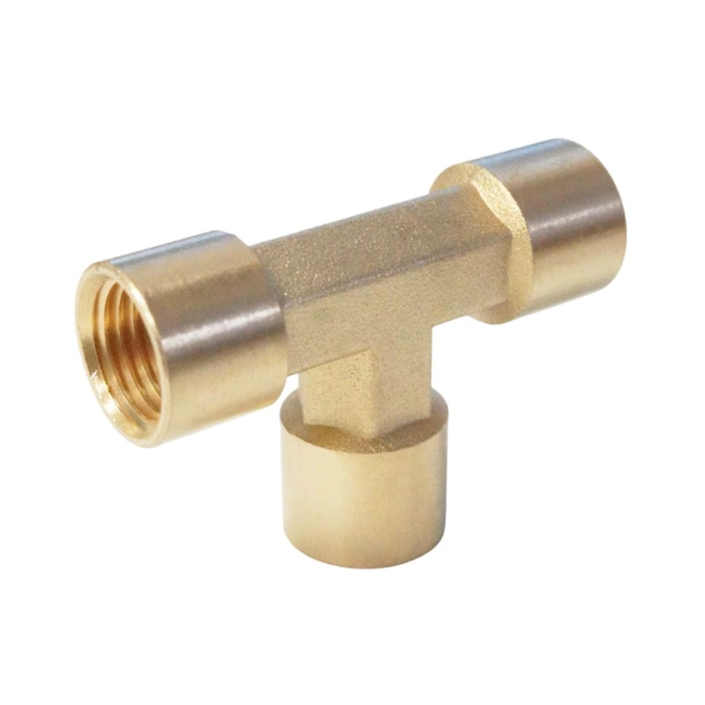WDK-23PFB Фитинг T - образный, резъба 1/4" PT, F-F-F (внутренний), латунь