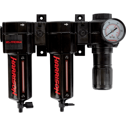 HRS-FFR3964 Блок подготовки с фильтрами 25 мкм, 5 мкм и регулятором 1/2', 3964 л/мин