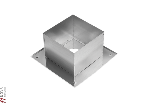 Разделка Феррум потолочная нержавеющая (430/0,5 мм), 500 ф120, составная