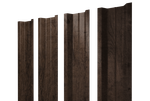 Штакетник П-образный В с прямым резом 0,45 Print Elite Antique Wood TwinColor