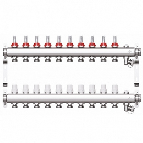 Коллекторная группа STI СМ10F в сборе с расходомерами (10 вых.)
