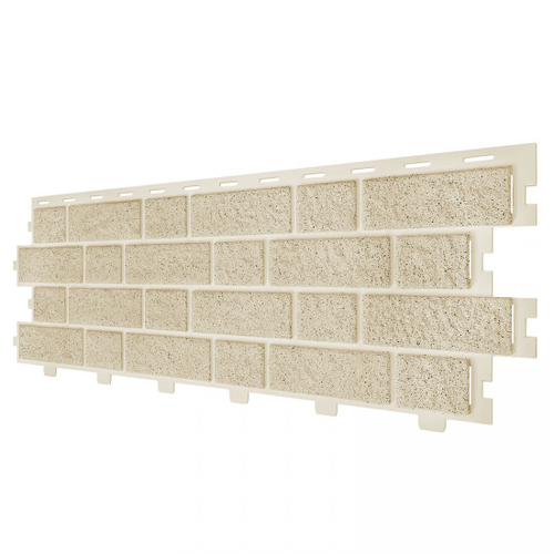 Панель фасадная ТехноНиколь Формлайт Кирпич бежевый 1140х350 мм (0,318 м2), 16 шт/упак
