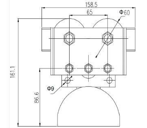 Кабельная тележка на балку 74-110мм YDCH-2 для плоского кабеля