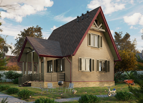 Гибкая черепица Eurasia, Шестигранник, Коричневый