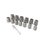 WDK-65482 Набор экстракторов для болтов и гаек с адаптером, 8-19 мм