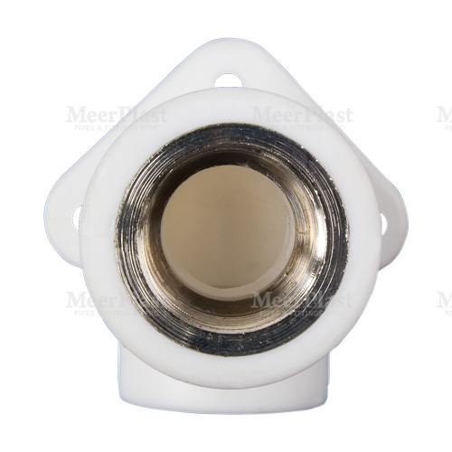 Угольник c креплением (водорозетка) PPRC MeerPlast ВР 20х½"