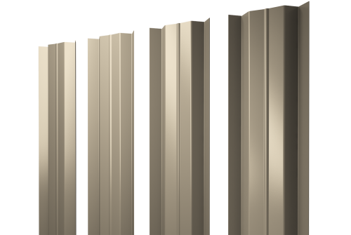 Штакетник М-образный В с прямым резом 0,45 Drap TX RAL 1015 светлая слоновая кость