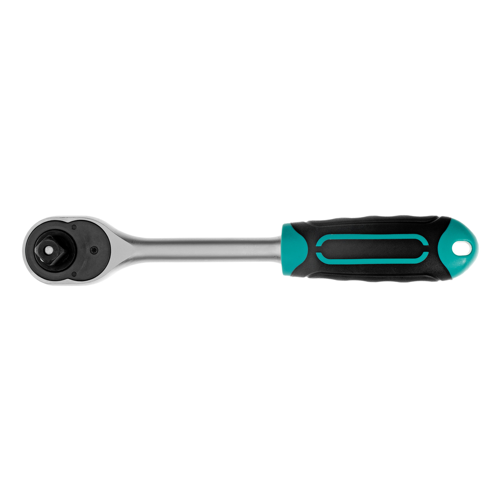 Ключ-трещотка 1/2", CrV, 72 зуба, с быстрым сбросом, матовый хром Stels