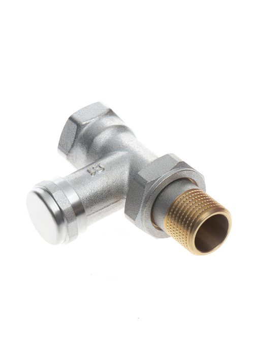 Ридан LV 003L0144R Ду 15 — Клапан запорный прямой никелированный для бокового присоединения к радиатору