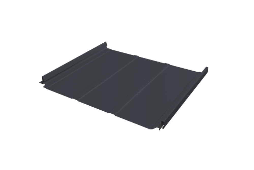 Кликфальц Pro Line Grand Line 0,5 GreenCoat Pural BT, matt с пленкой на замках RR 33 черный (RAL 9004 сигнальный черный)