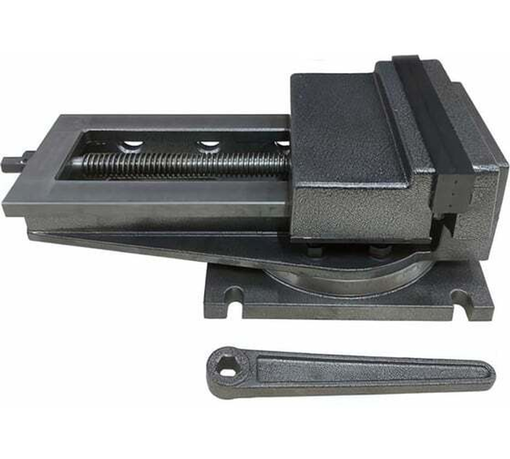 Станочные тиски 200мм, поворотные, с открытым винтом, серия QB GRIFF b241203