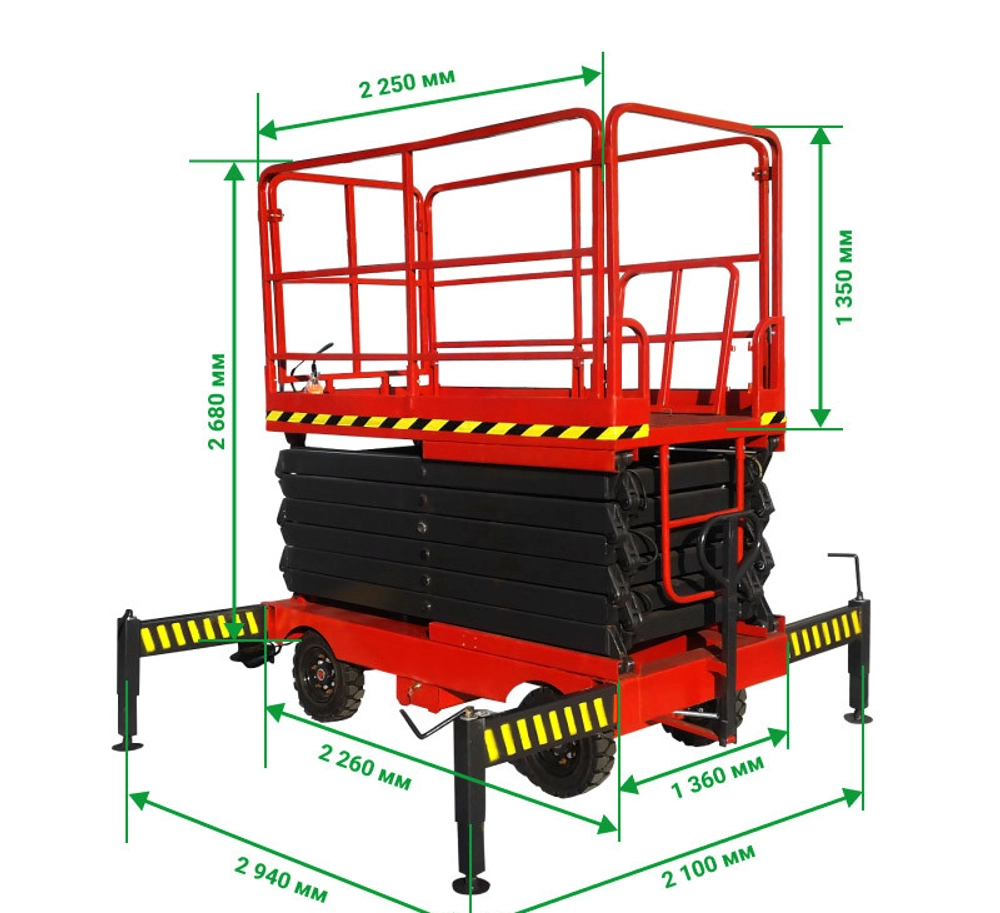 Ножничный подъемник PROLIFT PF1405 (PROLIFT SJY0.5-12) AC/DC