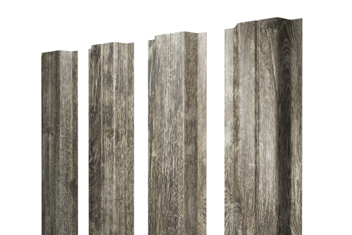 Штакетник П-образный A с прямым резом 0,45 Print Elite Nordic Wood TwinColor