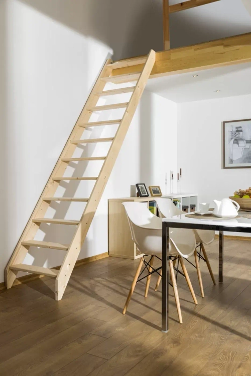 Лестница стационарная чердачная деревянная OMS