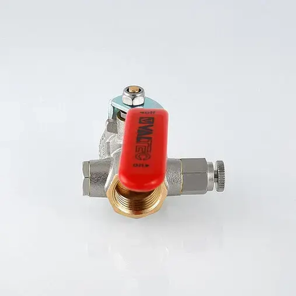 Кран шаровый с дренажем и воздухоотводчиком ½"в x ½"в Valtec Base VT.245.N.04