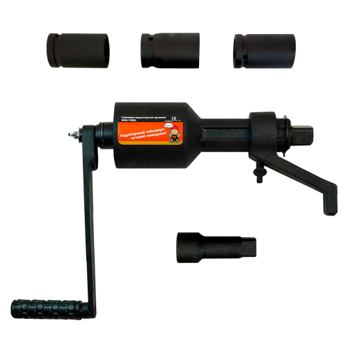 WDK-736 Гайковерт редукторный грузовой 1:58 в пластиковом кейсе, 3800 Нм