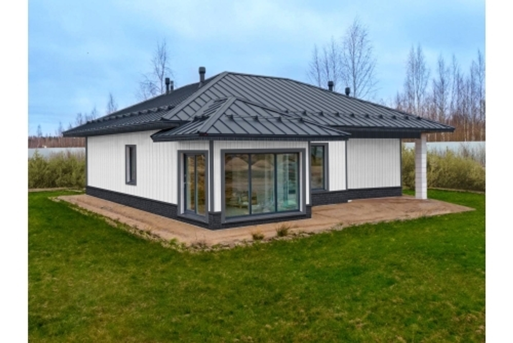 Кликфальц Pro Grand Line 0,5 PurLite Matt с пленкой на замках RAL 7024 мокрый асфальт