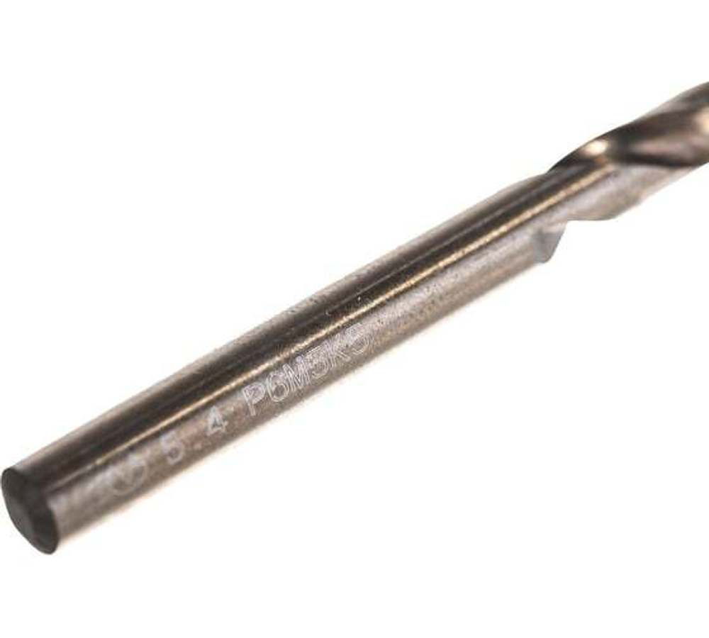 Сверло по металлу (5.4х57х93 мм; ц/х; Р6М5К5; А1; 135 град) GRIFF a112054